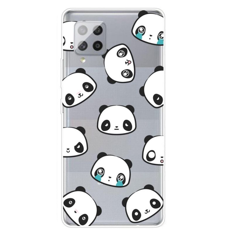 Hülle Samsung Galaxy A42 5G Transparente Sentimentale Pandas