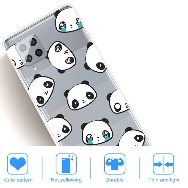 Hülle Samsung Galaxy A42 5G Transparente Sentimentale Pandas