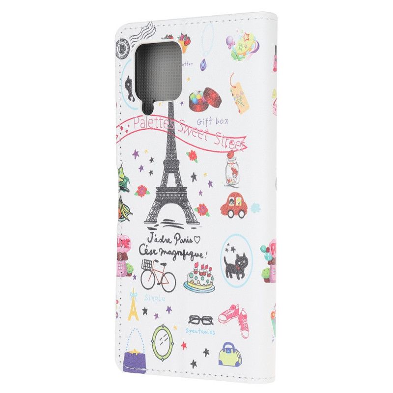 Lederhüllen Samsung Galaxy A42 5G Ich Liebe Paris