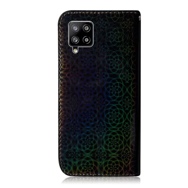 Lederhüllen Samsung Galaxy A42 5G Schwarz Reine Farbe
