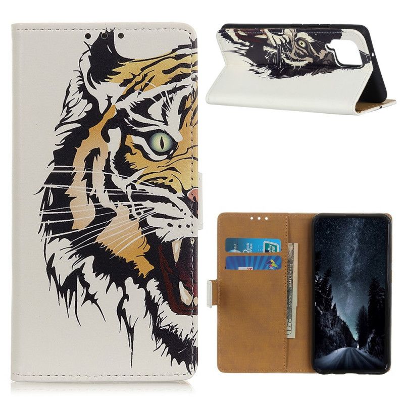 Lederhüllen Samsung Galaxy A42 5G Wilder Tiger