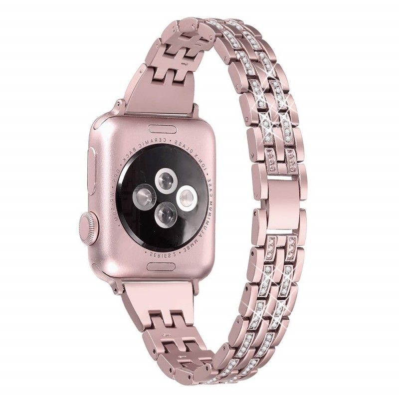 Apfelarmband 44/42 Mm Edelstahl Und Strass