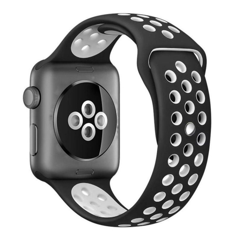 Apple Watch Armband 44/42 Mm Zweifarbig Belüftetes Silikon