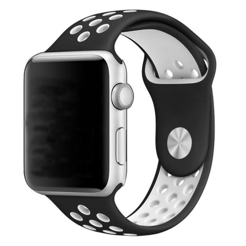 Apple Watch Armband 44/42 Mm Zweifarbig Belüftetes Silikon