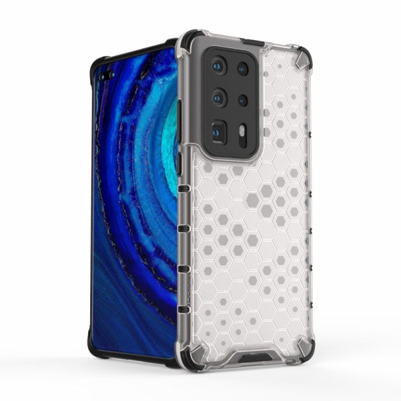 Hülle Huawei P40 Pro Plus Weiß Wabenstil