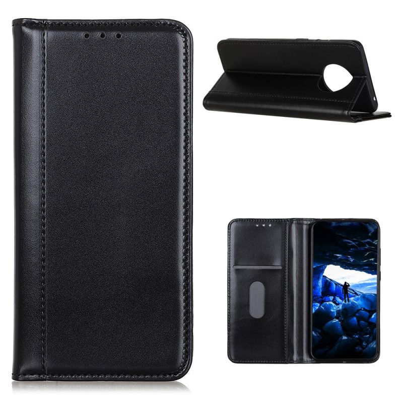 Flip Case Huawei Mate 40 Pro Schwarz Elegantes Spaltleder