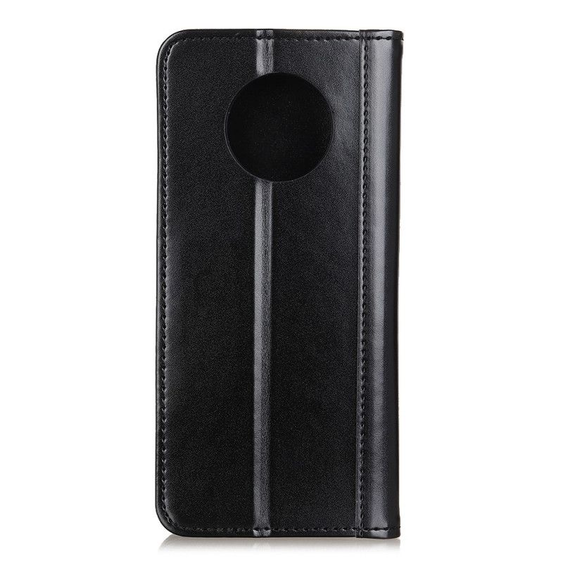 Flip Case Huawei Mate 40 Pro Schwarz Elegantes Spaltleder