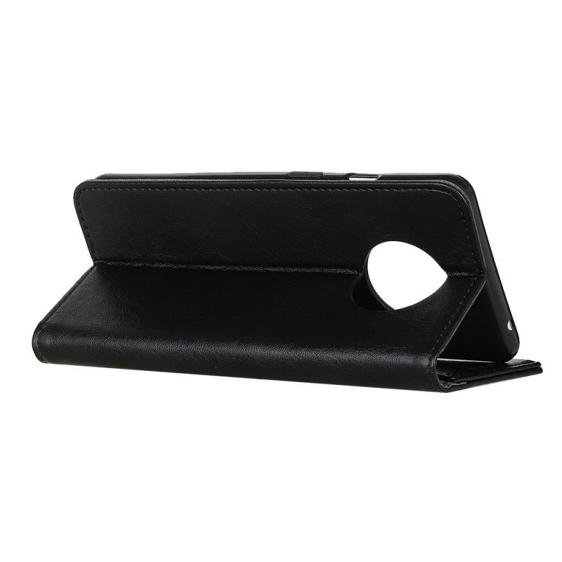 Flip Case Huawei Mate 40 Pro Schwarz Nüchterner Lederstil