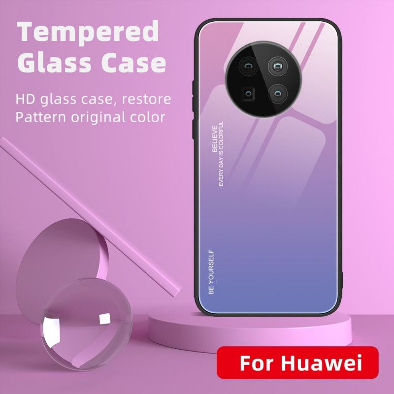Hülle Huawei Mate 40 Pro Rot Sei Du Selbst Gehärtetes Glas