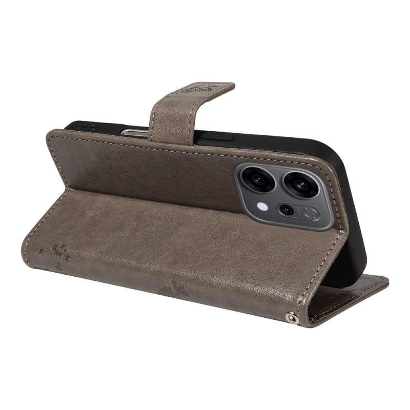 Lederhüllen Für Oppo Reno 14 5g Baum Und Katze