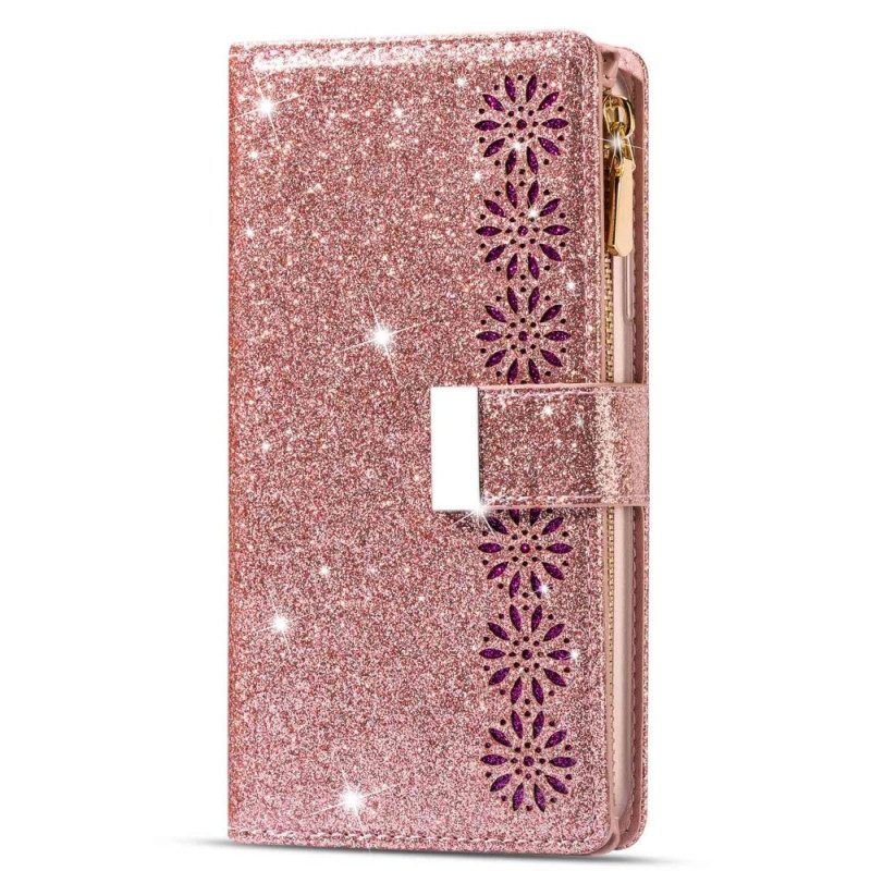 Flip Case Für Xiaomi 13 Pro Brieftasche Pailletten-geldbörse Mit Reißverschluss