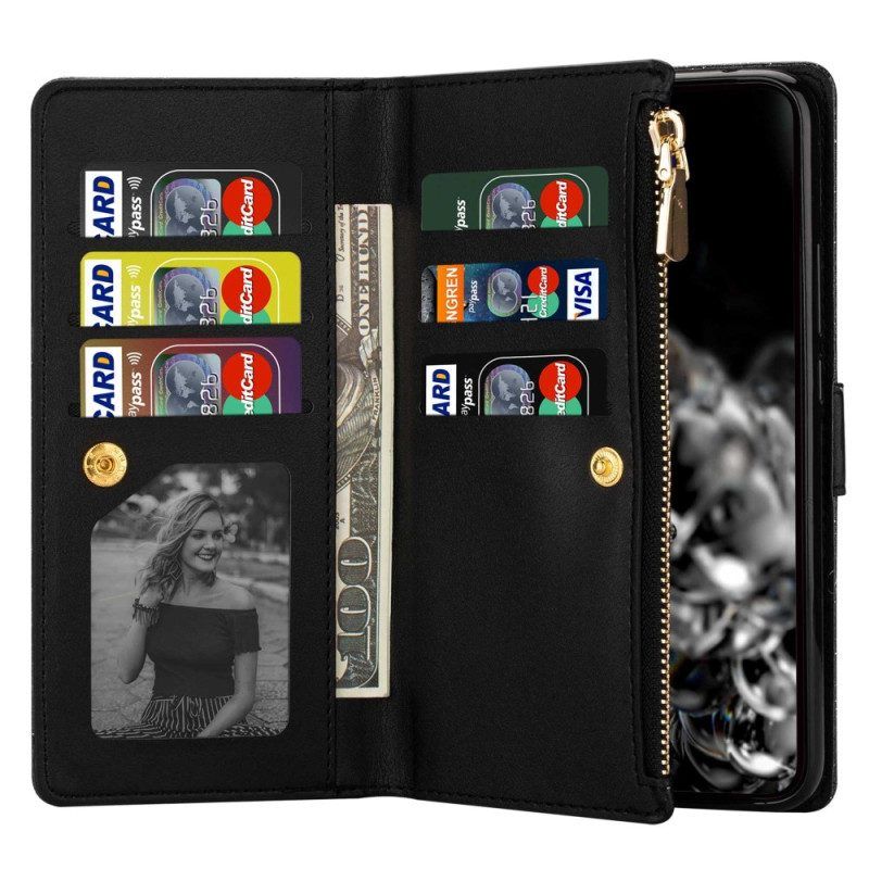 Flip Case Für Xiaomi 13 Pro Brieftasche Pailletten-geldbörse Mit Reißverschluss