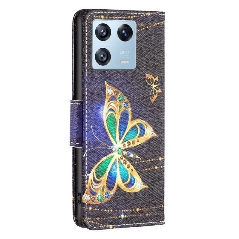 Flip Case Für Xiaomi 13 Pro Kostbare Schmetterlinge