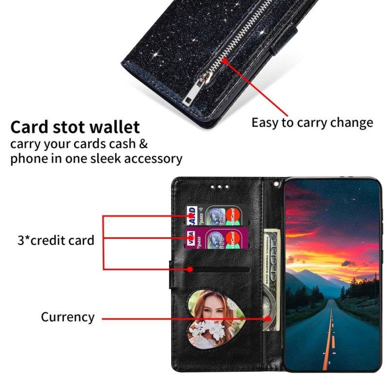 Lederhüllen Für Xiaomi 13 Pro Geldbörse Pailletten-geldbörsen-stil