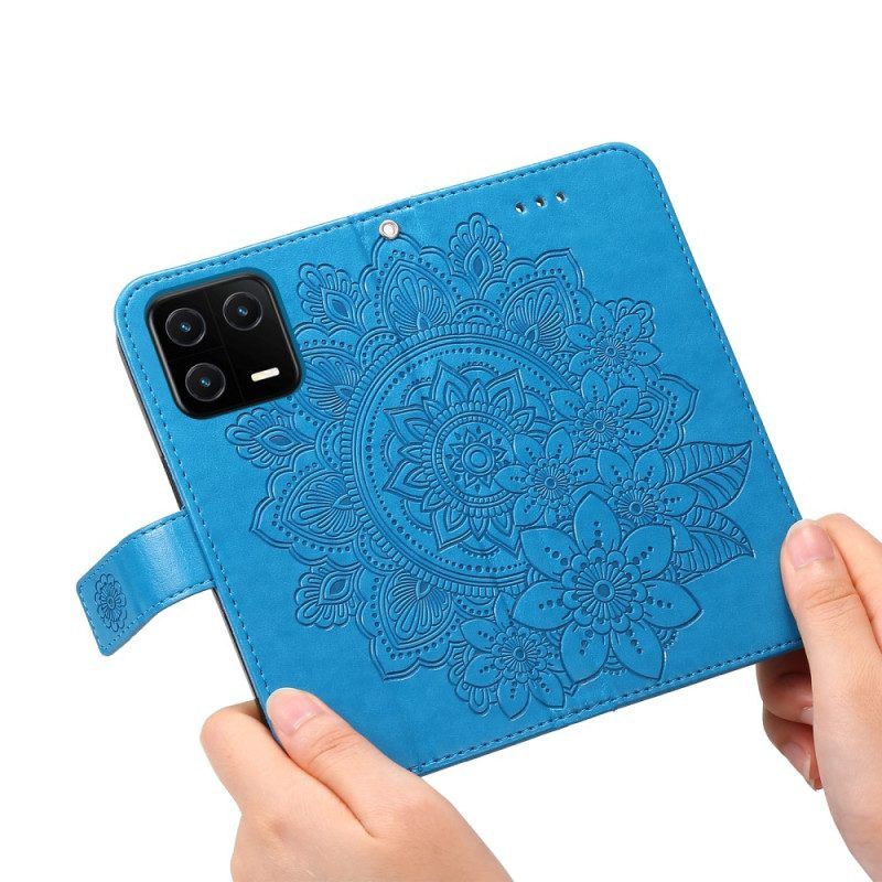 Lederhüllen Für Xiaomi 13 Pro Mit Kordel Riemchen-mandala