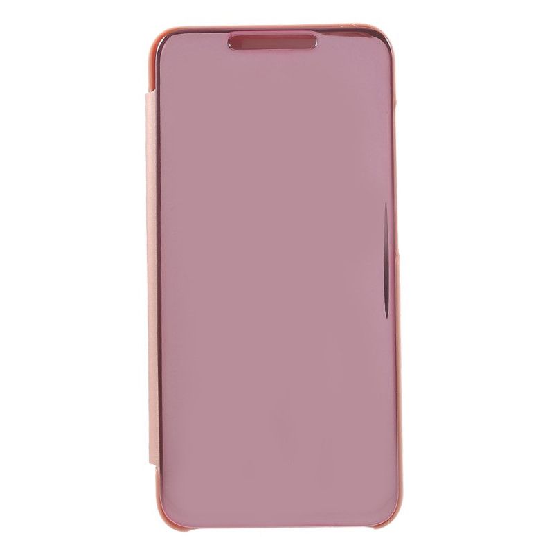 Flip Case Für Xiaomi Pocophone F1 Schwarz Spiegel- Und Ledereffekt