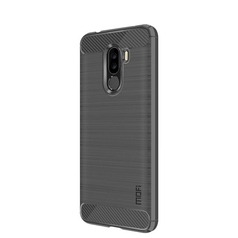 Hülle Für Xiaomi Pocophone F1 Schwarz Gebürstete Mofi-Kohlefaser