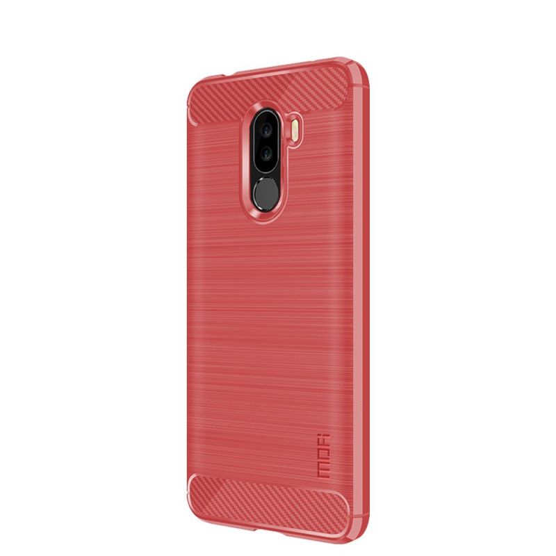Hülle Für Xiaomi Pocophone F1 Schwarz Gebürstete Mofi-Kohlefaser