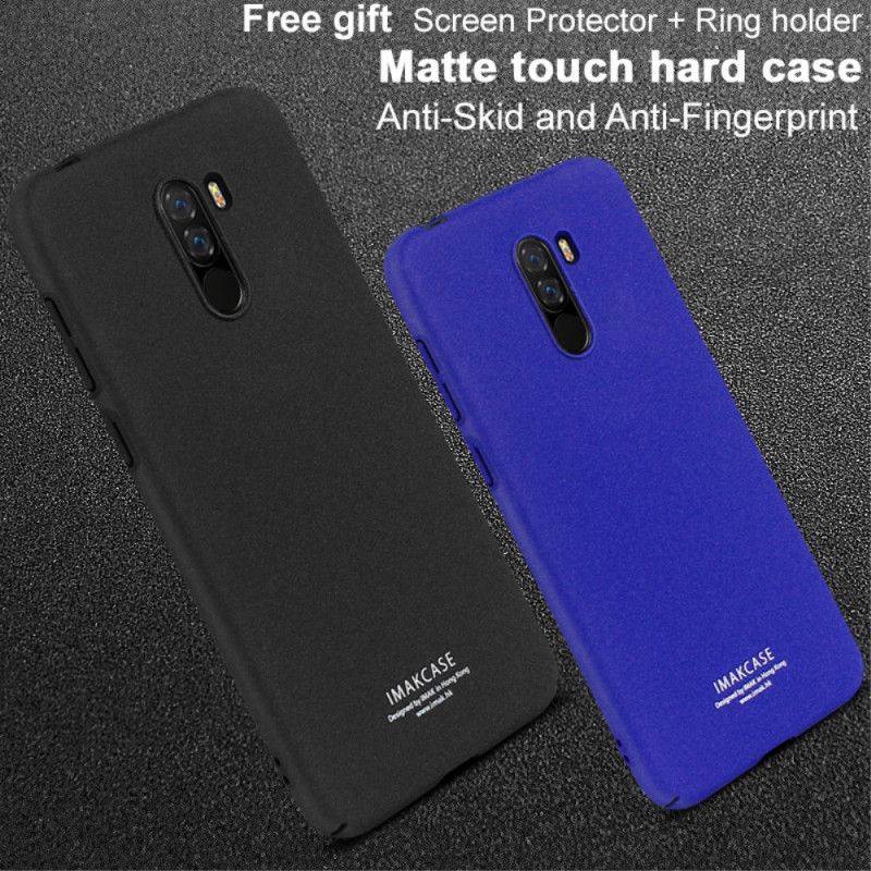 Hülle Xiaomi Pocophone F1 Dunkelblau Ring