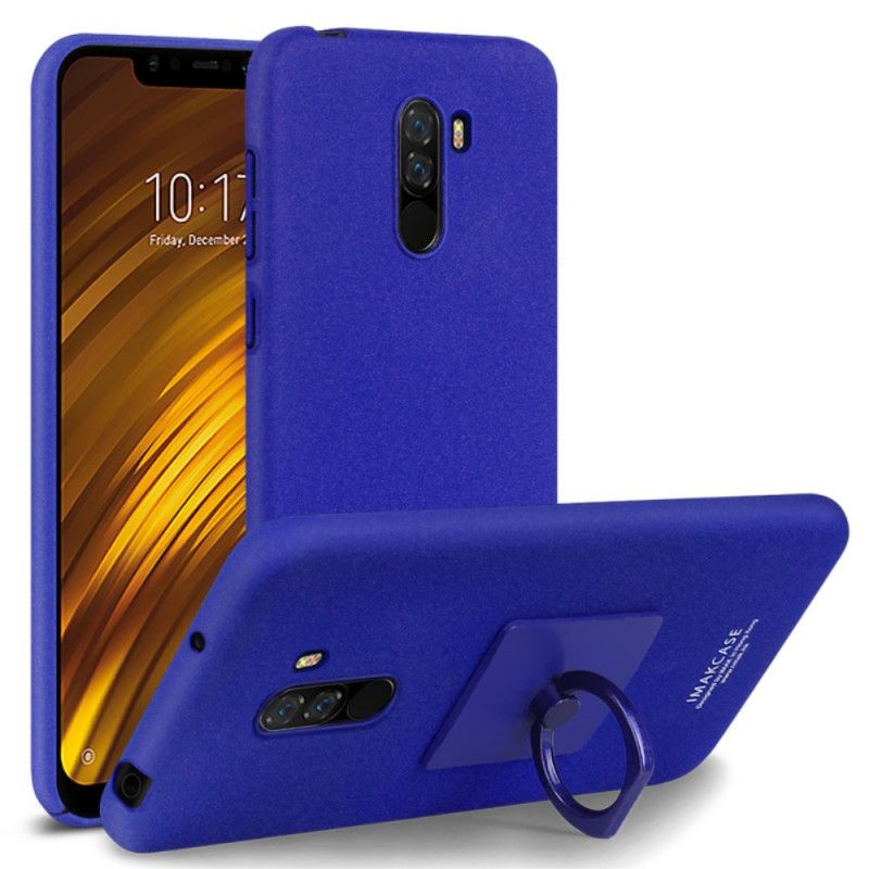 Hülle Xiaomi Pocophone F1 Dunkelblau Ring