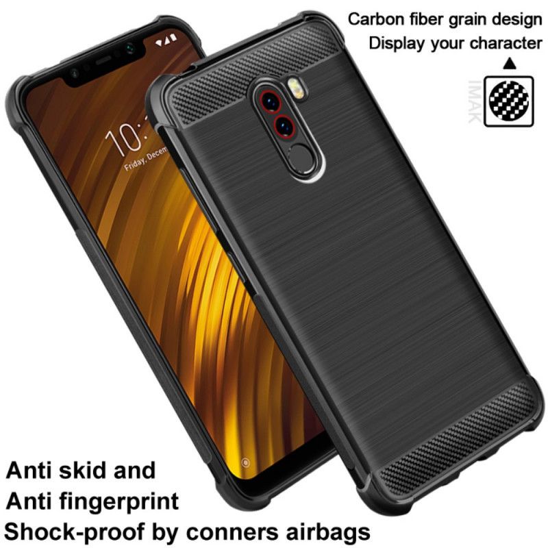 Hülle Xiaomi Pocophone F1 Imak Gebürstete Kohlefaser