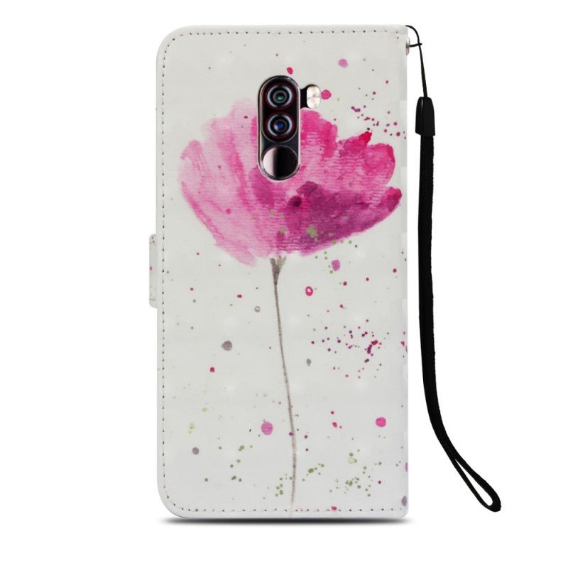 Lederhüllen Für Xiaomi Pocophone F1 Aquarellmohn