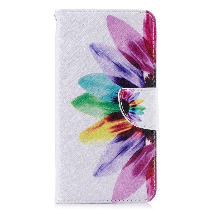 Lederhüllen Xiaomi Pocophone F1 Handyhülle Aquarellblume