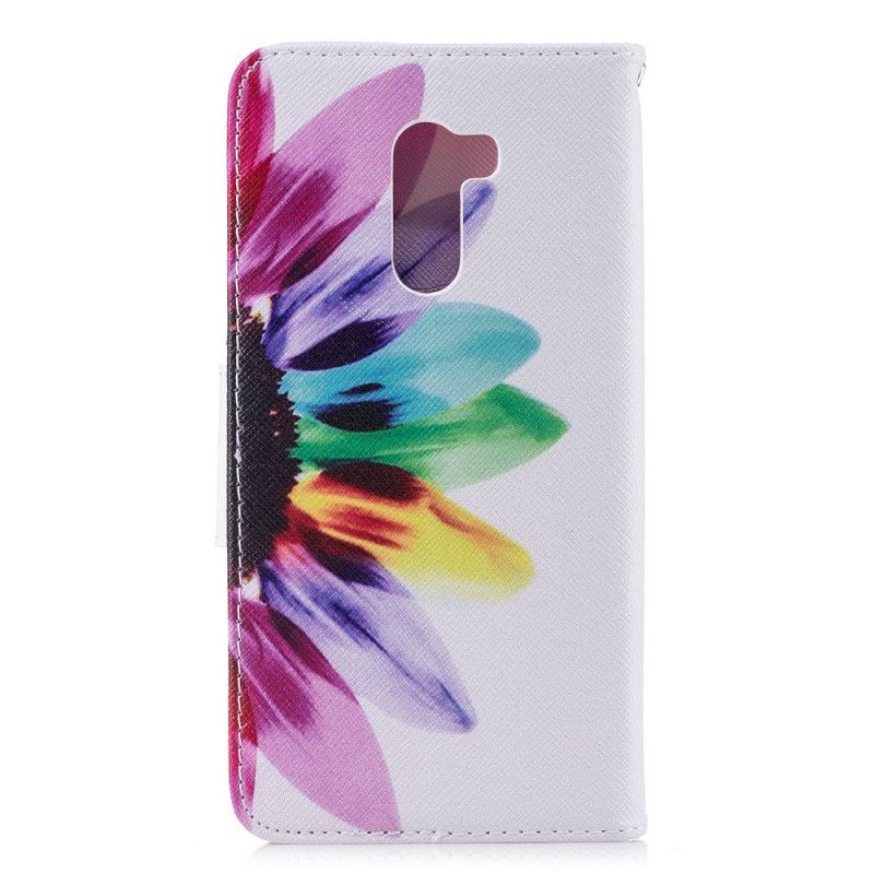 Lederhüllen Xiaomi Pocophone F1 Handyhülle Aquarellblume