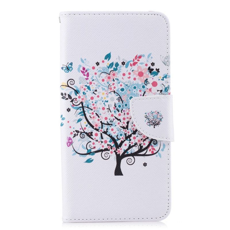 Lederhüllen Xiaomi Pocophone F1 Handyhülle Blühender Baum