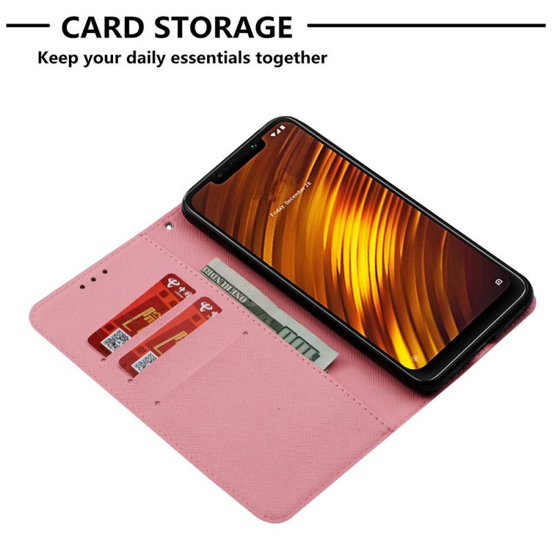 Lederhüllen Xiaomi Pocophone F1 Handyhülle Nie Aufhören Zu Träumen