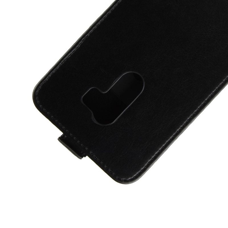 Lederhüllen Xiaomi Pocophone F1 Schwarz Faltbarer Ledereffekt