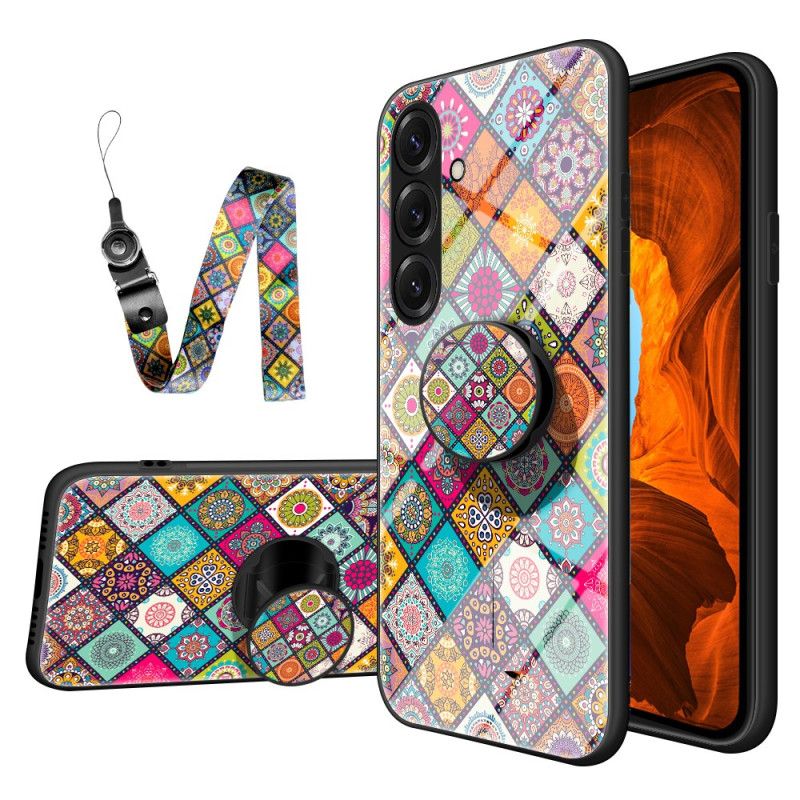 Hülle Für Samsung Galaxy S26 Patchwork-ständer Und -armband