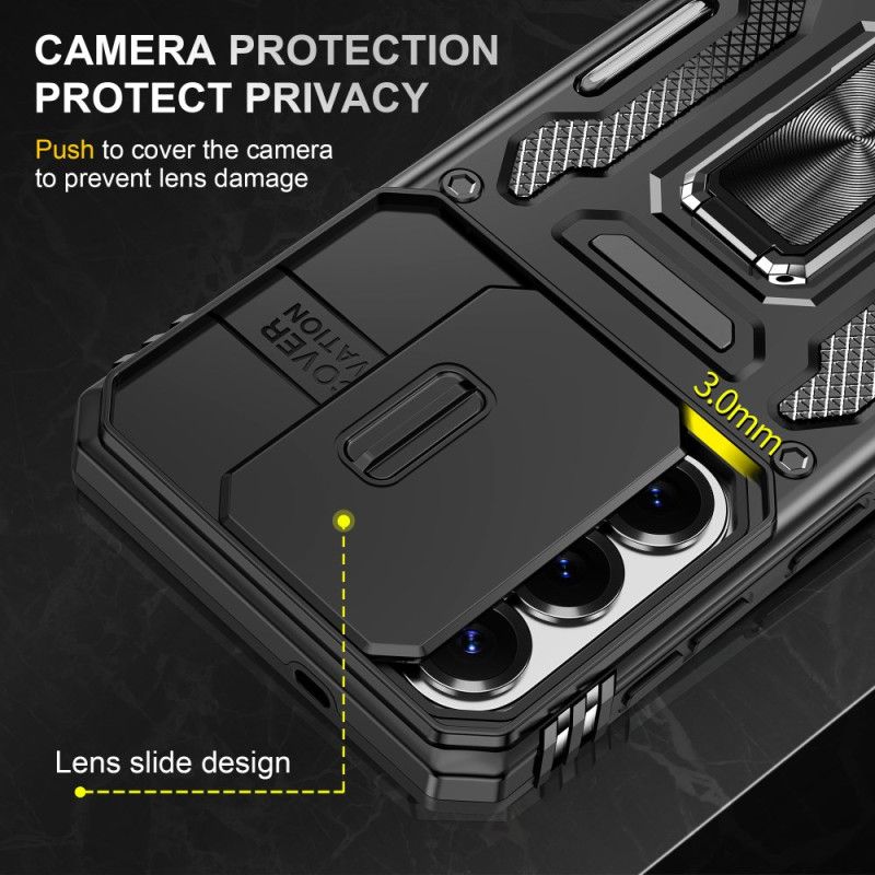 Hülle Für Samsung Galaxy S26 Ständer Und Verschiebbare Kameraabdeckung