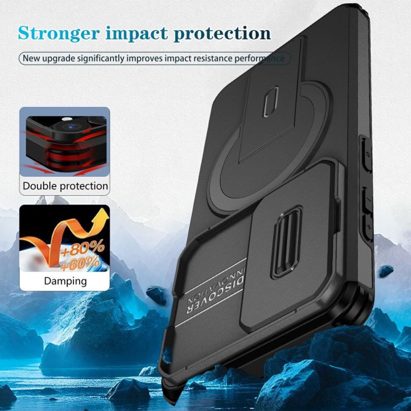 Hülle Samsung Galaxy S26 Ausziehbarer Magnetständer Und Kameraabdeckung