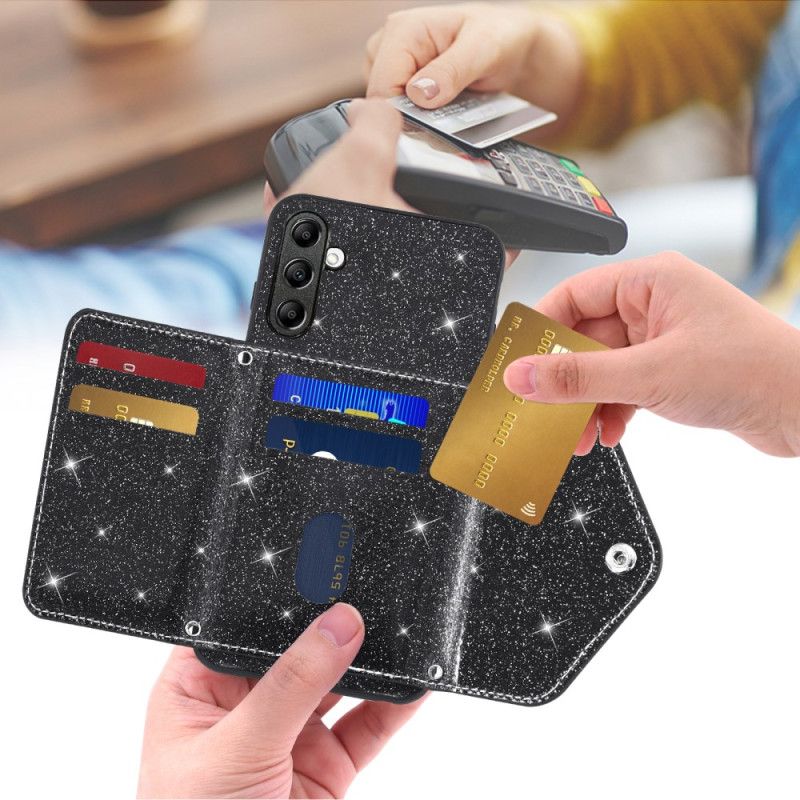 Hülle Samsung Galaxy S26 Handyhülle Glitzernder Kartenhalter Und Schultergurt