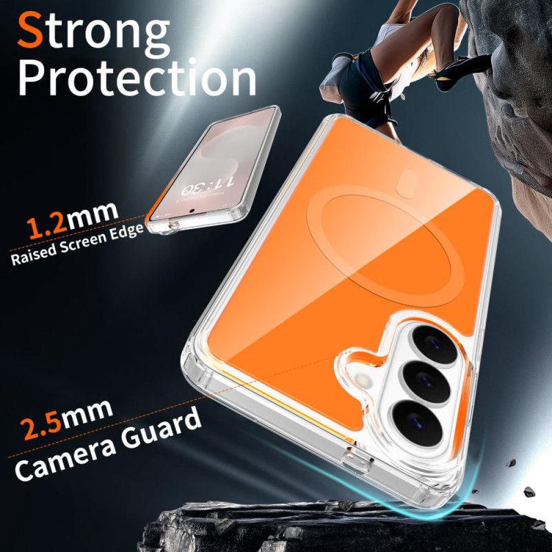 Hülle Samsung Galaxy S26 Magnetisch Mit Stoßfestem Gehärtetem Glas