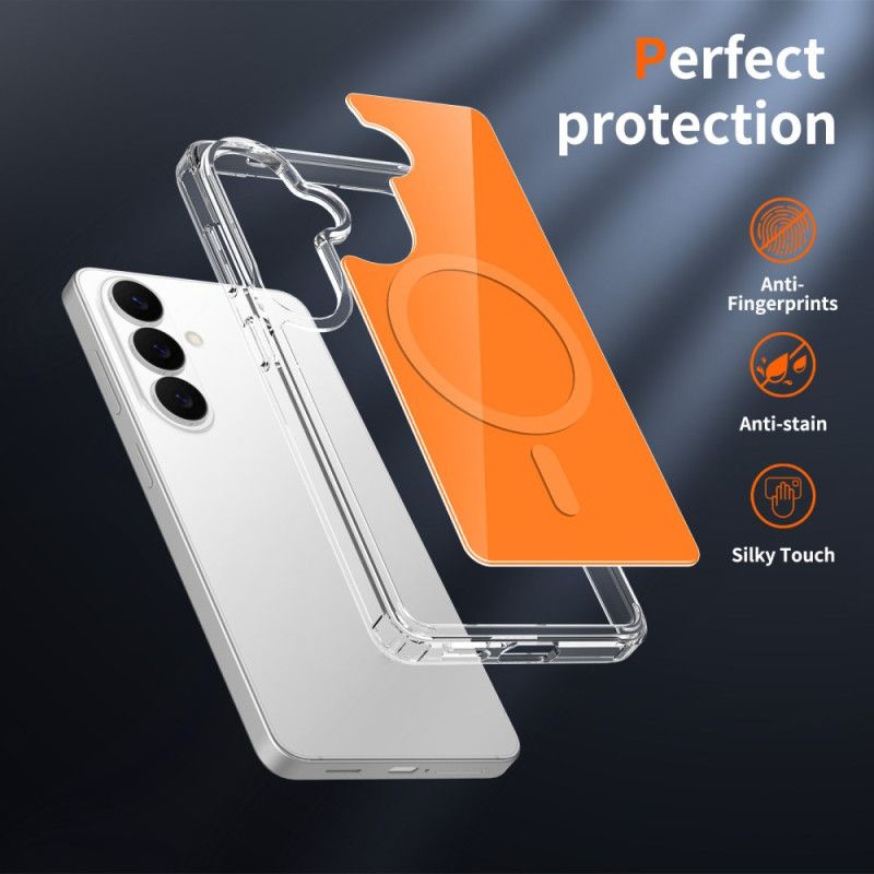 Hülle Samsung Galaxy S26 Magnetisch Mit Stoßfestem Gehärtetem Glas