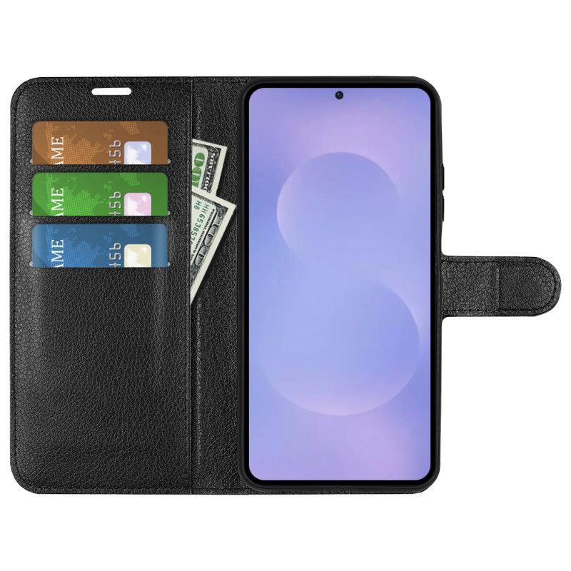 Lederhüllen Für Samsung Galaxy S26 Kunstleder Litschi