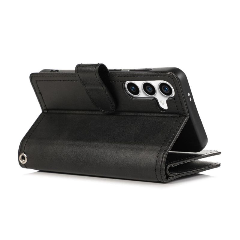 Lederhüllen Für Samsung Galaxy S26 Magnetische Geldbörse Mit Lanyard