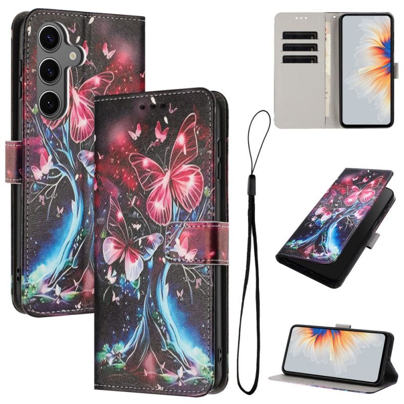 Lederhüllen Für Samsung Galaxy S26 Schmetterlingsbaum