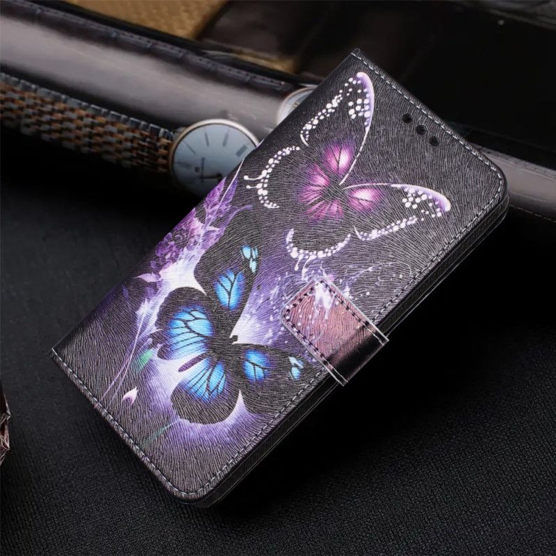Lederhüllen Für Samsung Galaxy S26 Zwei Schmetterlinge