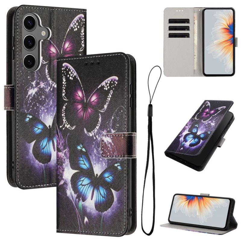 Lederhüllen Für Samsung Galaxy S26 Zwei Schmetterlinge