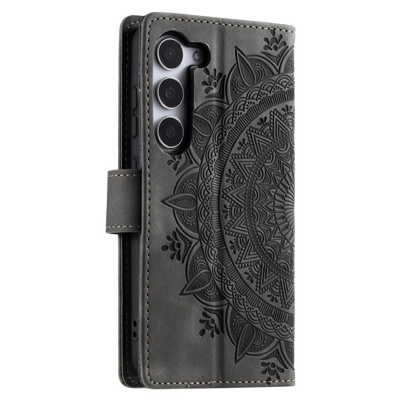 Lederhüllen Samsung Galaxy S26 Handyhülle Mandala-wildlederoptik