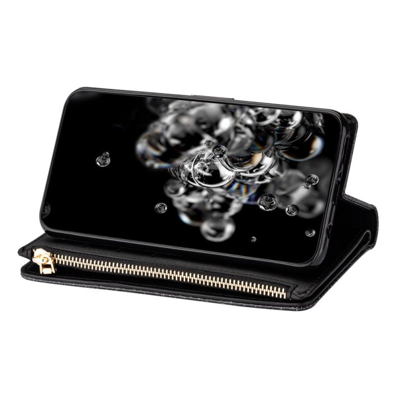 Lederhüllen Samsung Galaxy S26 Handyhülle Pailletten-geldbörse