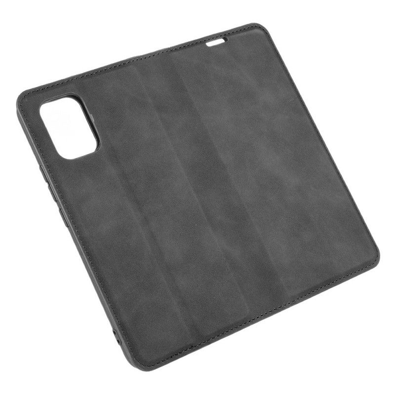 Flip Case Xiaomi Mi 10 Lite Schwarz Seidenweichledereffekt