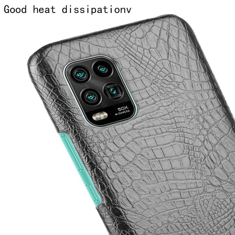 Hülle Für Xiaomi Mi 10 Lite Schwarz Krokodillederstil