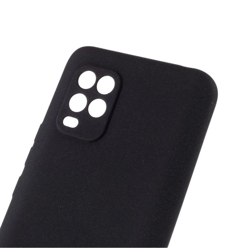 Hülle Für Xiaomi Mi 10 Lite Schwarz Starres Mattes Silikon