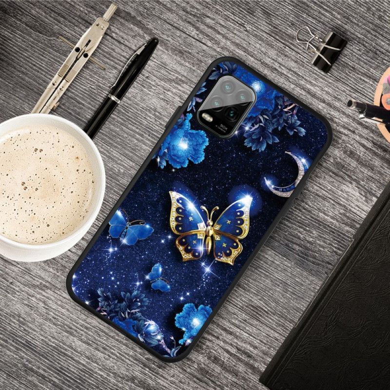 Hülle Xiaomi Mi 10 Lite Goldener Schmetterling