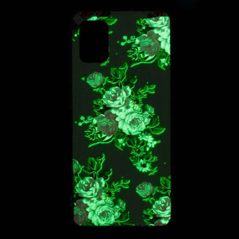 Hülle Xiaomi Mi 10 Lite Handyhülle Fluoreszierende Freiheitsblumen