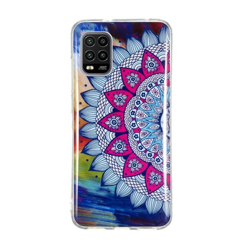 Hülle Xiaomi Mi 10 Lite Handyhülle Fluoreszierendes Farbiges Mandala